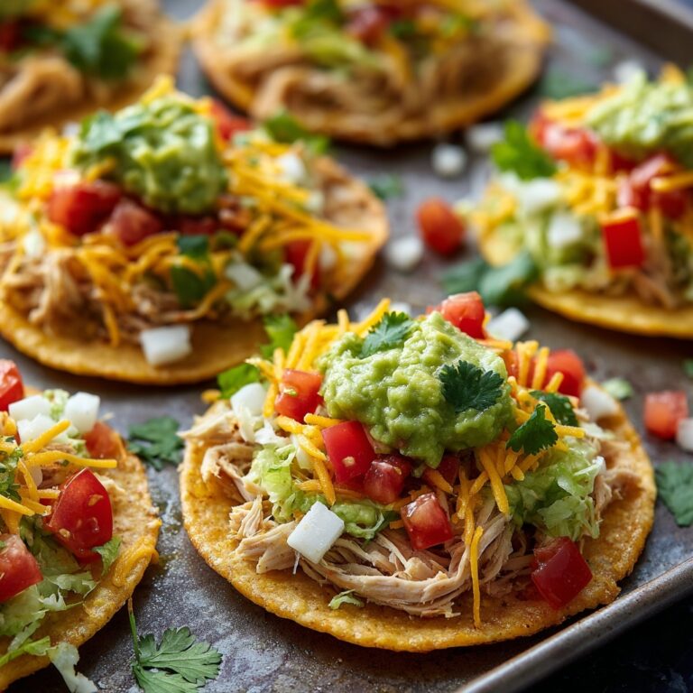 Easy Chicken Tostadas Recipe
