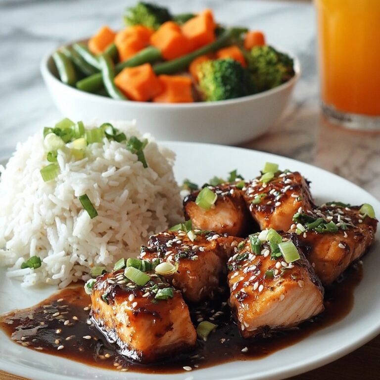 Honey Garlic Salmon Bites Recipe
