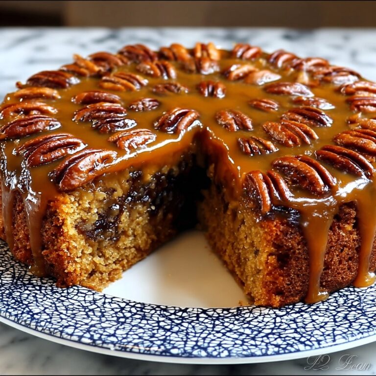 Indulgent Pecan Upside Down Cake Recipe