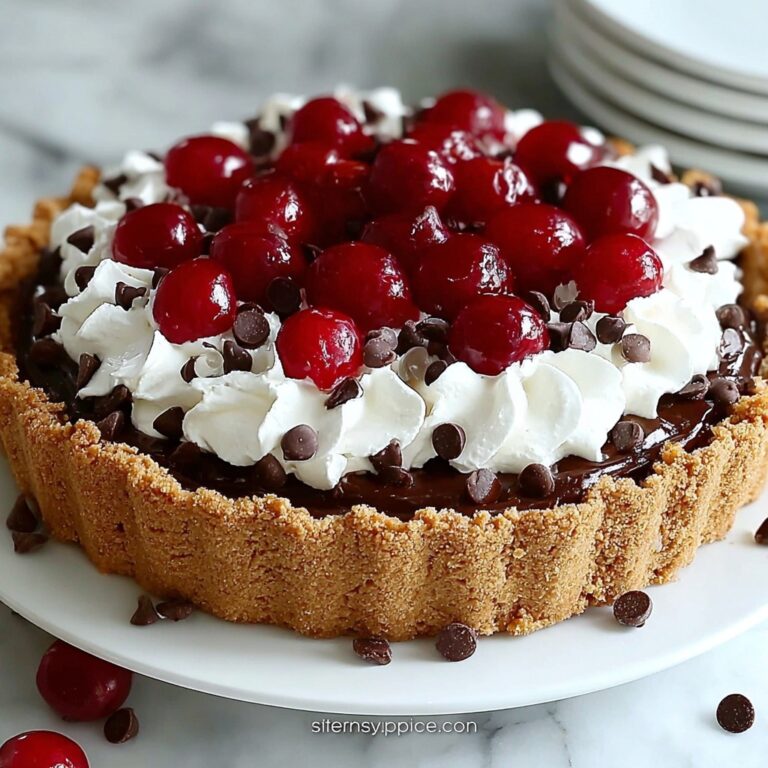 No-Bake Easy Cherry Chocolate Chip Pie Recipe