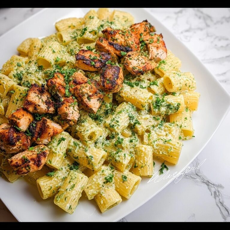 Cheesy Rigatoni with Garlic Parmesan Chicken Recipe