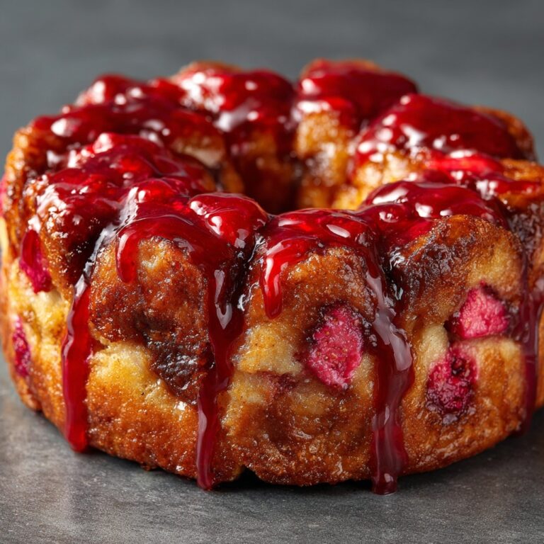 Rhubarb Cream Cheese Monkey Bread for Sweet Brunch Recipe