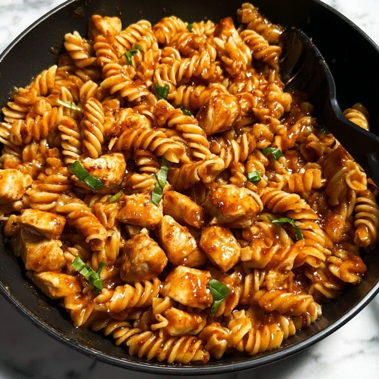 One-Pot Honey Garlic BBQ Chicken Pasta Recipe