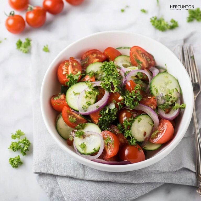 Greek Cucumber Tomato Salad Recipe