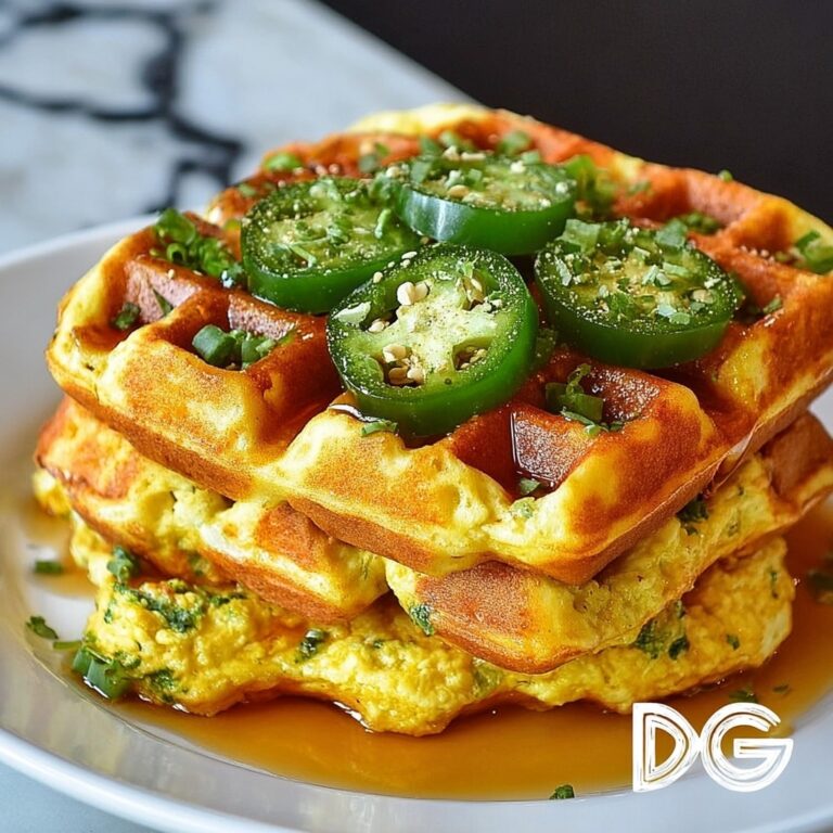 Spicy Cheddar Jalapeño Cornbread Waffles Recipe